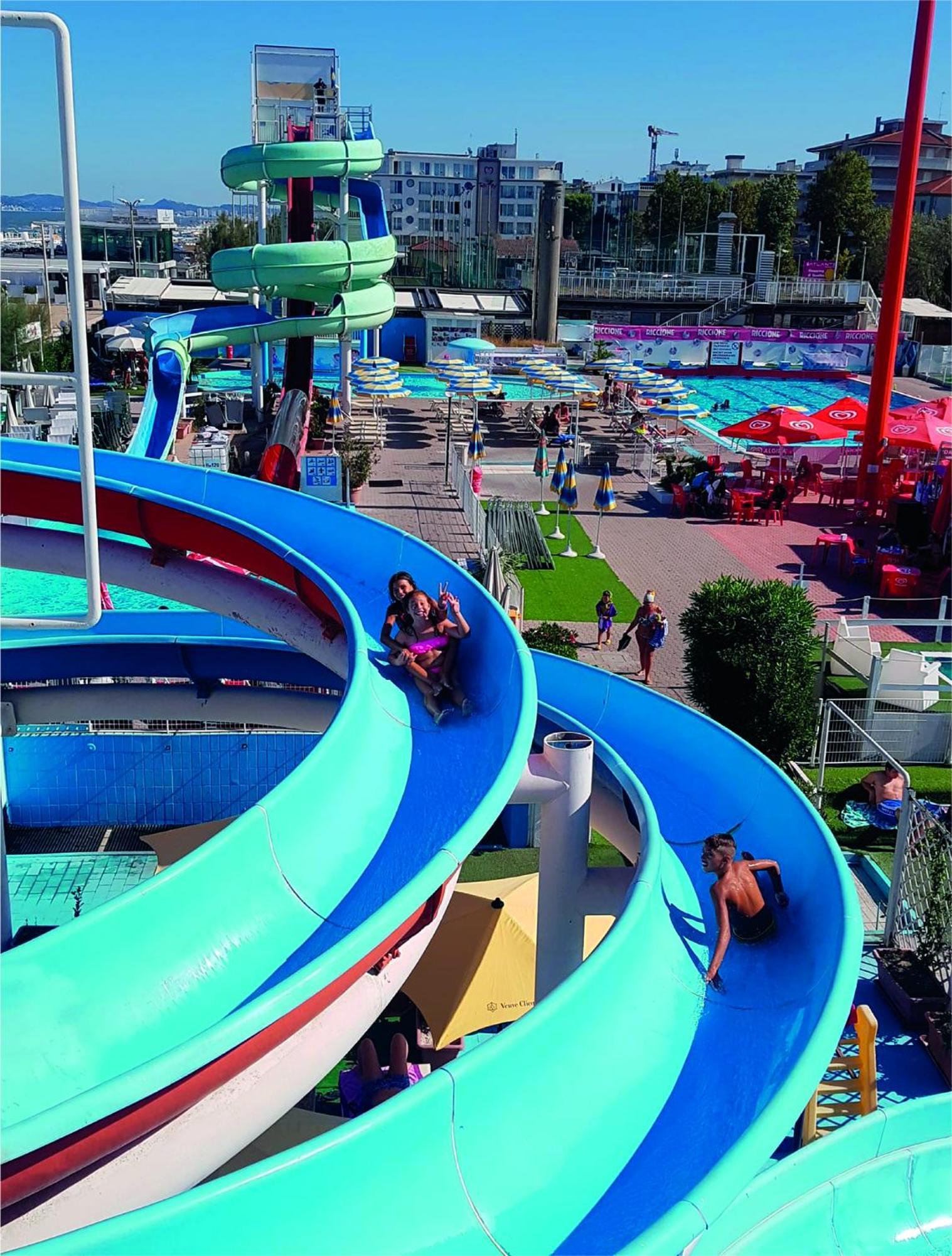 Hotel Giorg - Waterpark Included Rimini Exteriör bild